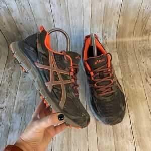 Asics GEL-Scram 3 T6K2N Grey Mesh Trail Running Shoes Sneakers Women's Size 7